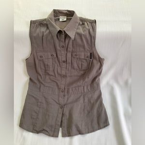100% linen, sleeveless blouse good for summer, very lightweight